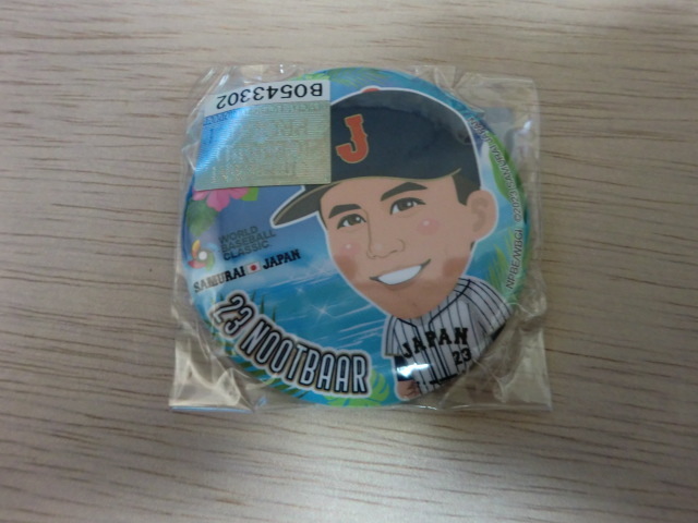 侍ジャパン ラーズ・ヌートバー 第1弾 WBC2023キャンプVer 缶バッジN拍卖