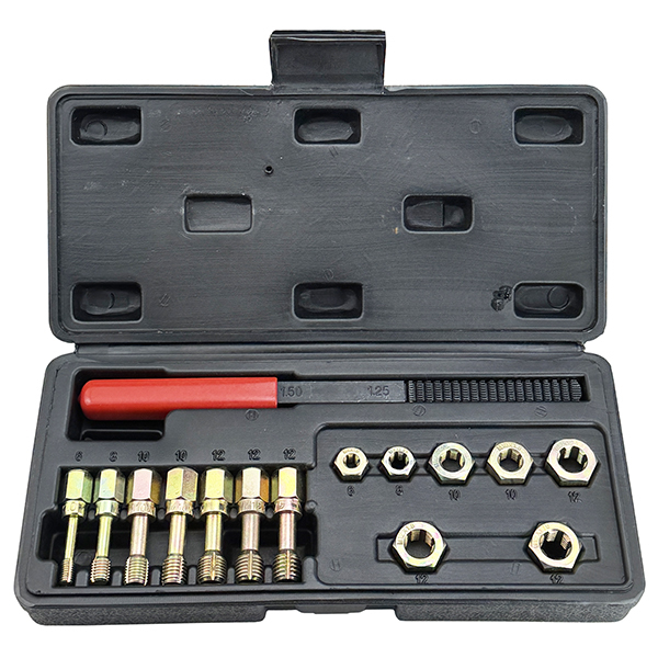 15pc ヤスリ付 ボルト&ネジ山修正・修復キット(メスネジOK) B107拍卖