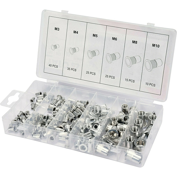 150pc アルミ材質 リベットナット(リベッター&ナッター用) B223拍卖