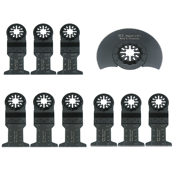 マルチツール用替刃ブレード10枚セット スターロック互換&OIS互換 金属&木工用替え刃 T325B拍卖