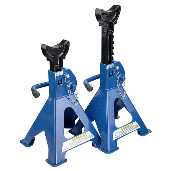 安全ピン付き青色 ジャッキスタンド 2基セット 耐荷重3Ton タイヤ交換&オイル交換 P044拍卖