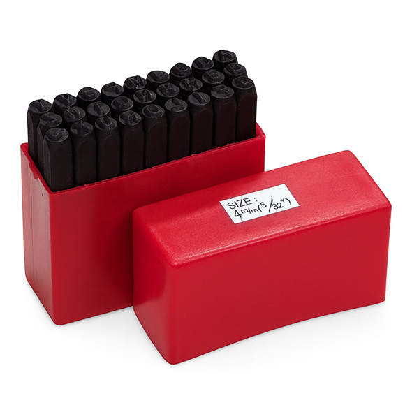 4mm 27pc英字アルファベットスタンプポンチ 打刻印ポンチセット T290拍卖