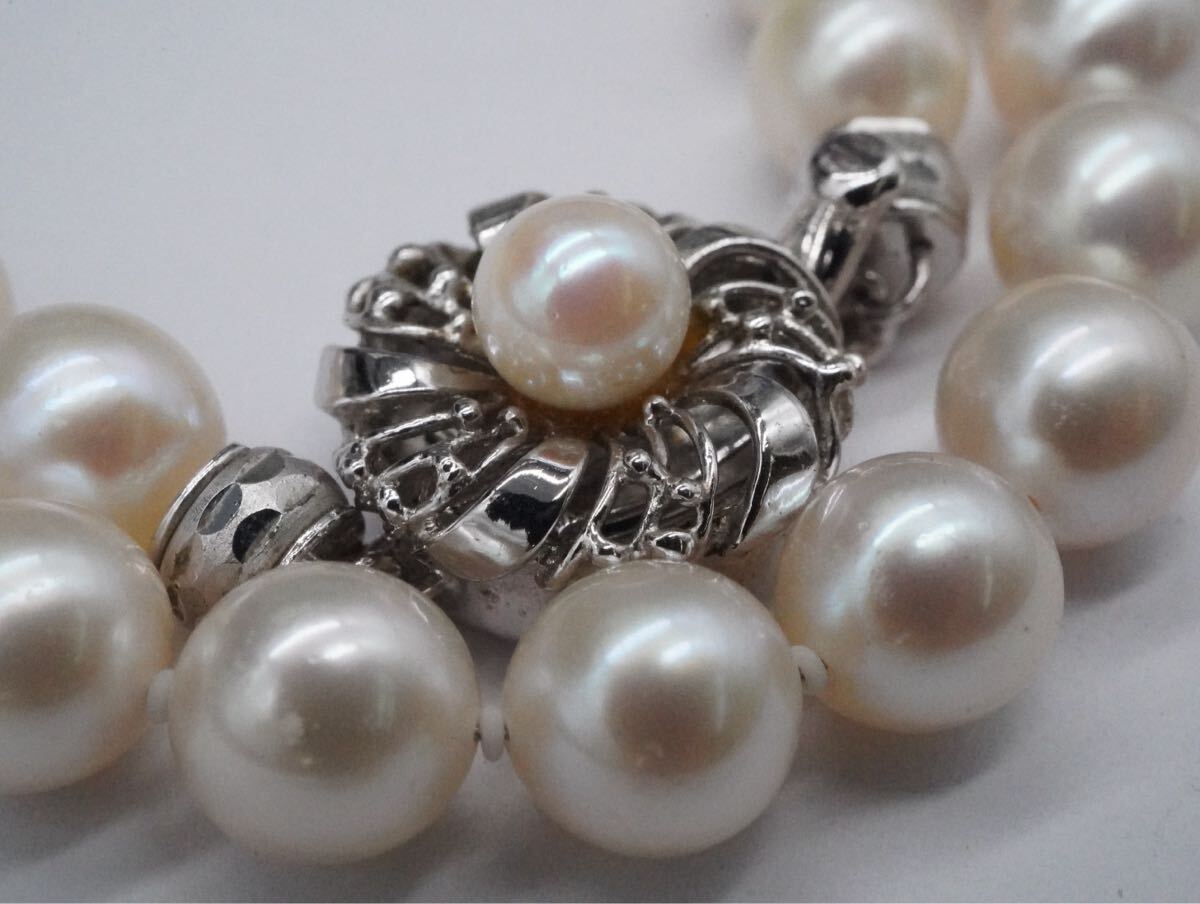 【15】本真珠 パール SILVER シルバー ネックレス 長さ約43cm アクセサリー TIA拍卖