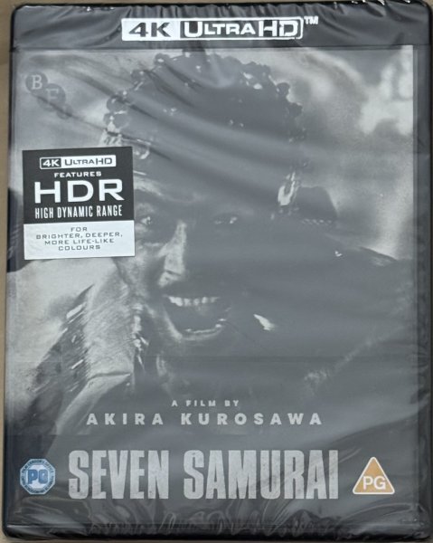 BFI SEVEN SAMURAI 七人の侍 4K Ultra HD+Blu-ray 2枚組 HDR 黒澤明 三船敏郎 志村喬 津島恵子 木村功 加東大介 宮口精二 稲葉義男 千秋実拍卖