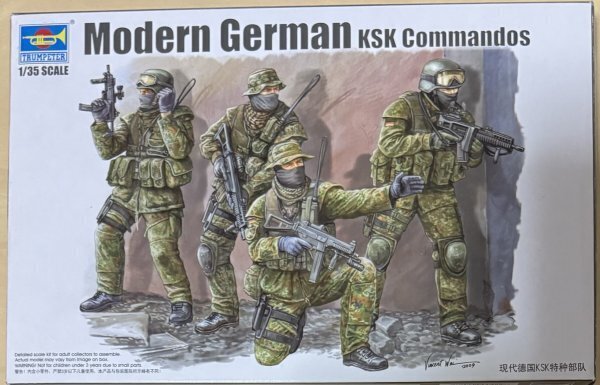 プラモデル トランペッター 1/35スケール ドイツ連邦軍特殊部隊KSK 00422 Trumpeter Modern German KSK Commandos拍卖