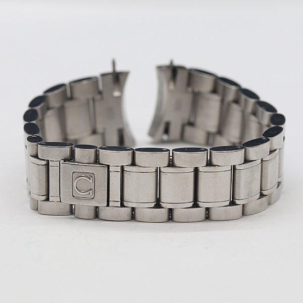 1円 オメガ 1563/850 純正ベルト シルバーカラー 18mm用 メンズ腕時計 2000000 NSK KTU拍卖