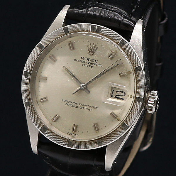 1円 稼働 ロレックス オイスターパーペチュアル デイト 1501 2365151 AT/自動巻 シルバー文字盤 メンズ腕時計 0065230 10ERT KMR拍卖