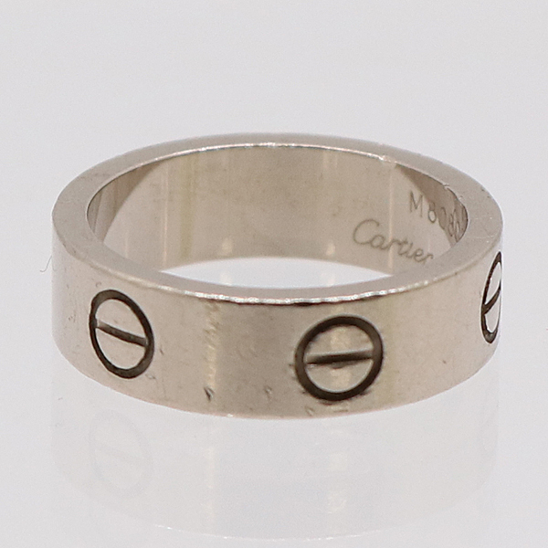 1円 カルティエ 750WG ラブリング #51 7.2g アクセサリー ジュエリー 0695310 10KHT AKO KMR拍卖