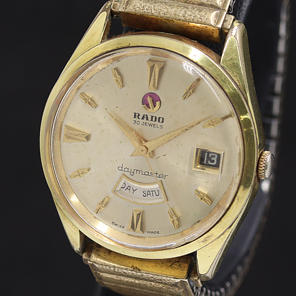 1円 稼働 ラドー デイマスター 11753/1 AT/自動巻 シルバー文字盤 メンズ腕時計 2011000 11BJY KMT拍卖