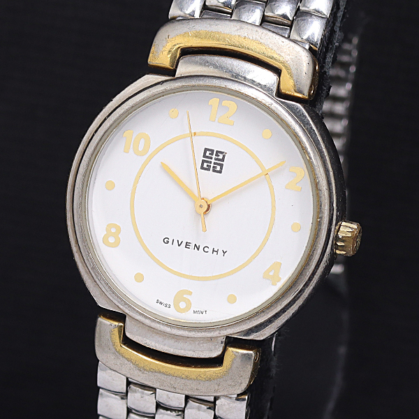 1円 稼働 ジバンシイ ライフ ラウンド OA.18.XV QZ ホワイト文字盤 メンズ腕時計 2011000 11BJY MST拍卖