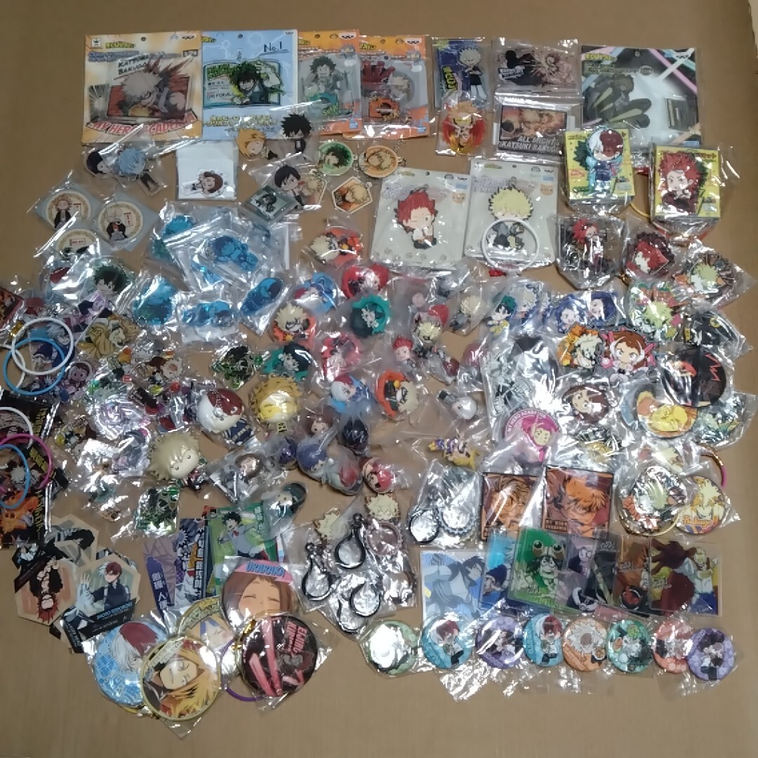 僕のヒーローアカデミア アクリルスタンド キーホルダー ラバーマスコット 缶バッジ他 まとめて約100点拍卖