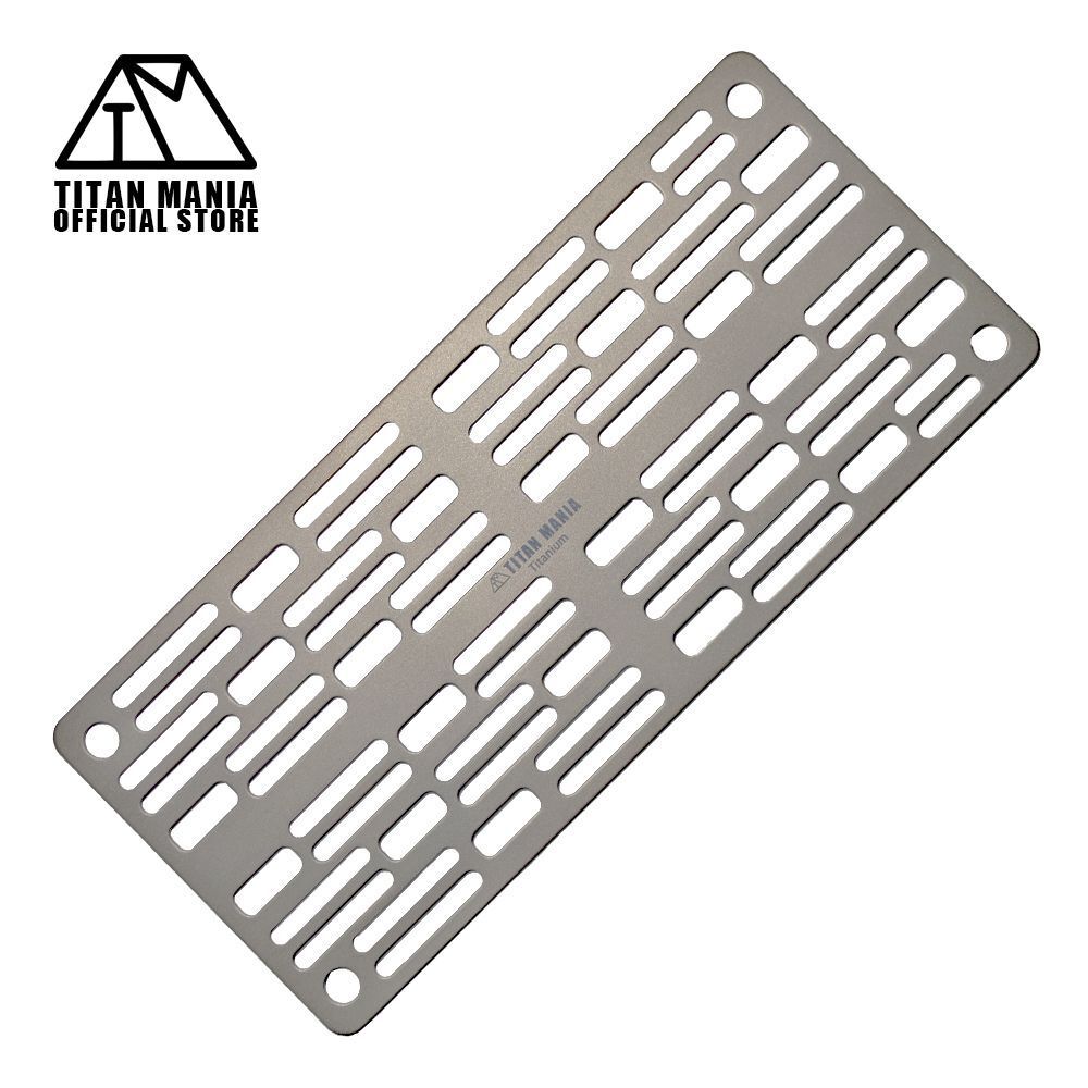 TITAN MANIA チタンマニア グリルプレート 焼き網 S チタン製 超軽量 極軽 角型 頑丈 25cm 鉄板 プレート キャンプ ソロキャンプ titan1818拍卖
