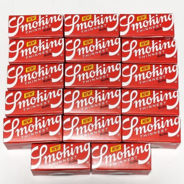 現品限り 未使用 スペイン Smoking ロールペーパー THINNEST 4m 17個 手巻きタバコ 巻紙 スモーキング L7拍卖