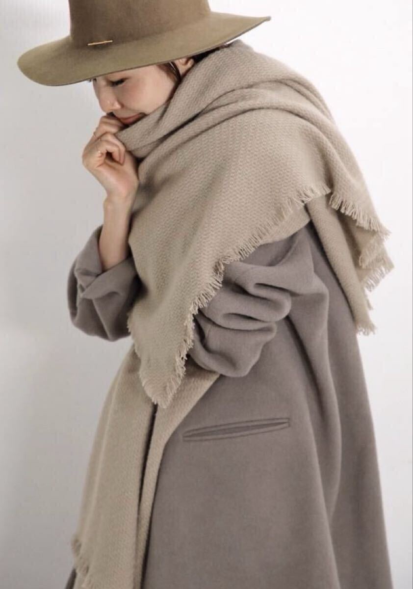 ★アパルトモン購入★ALONPIアロンピ★カシミヤストール★ベージュ1/カシミア 大判拍卖