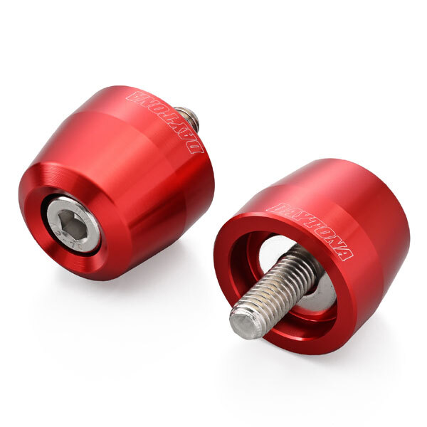 デイトナ DAYTONA アルミビレットバーエンド 純正ハンドル用 サーフェイス KAWASAKI車 M8タイプ レッド 63817拍卖