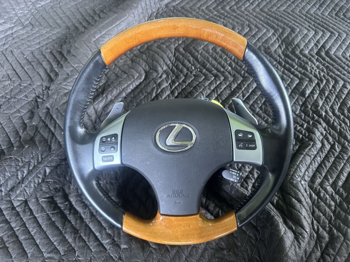 GSE20 ハンドル ステアリング LEXUS レクサス ウッドコンビ ウッドコンビハンドル パドルシフト拍卖