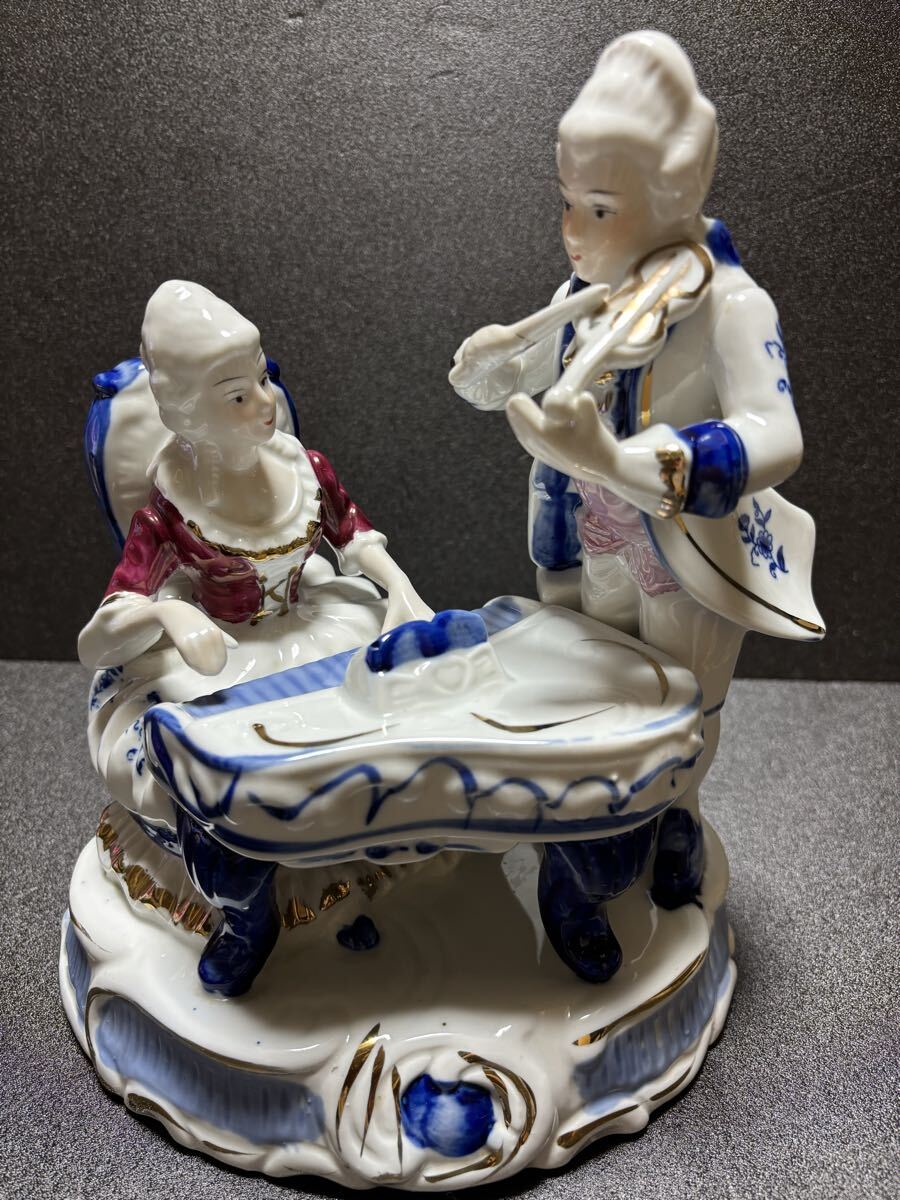 【中古】 アンティーク 陶器人形 置物 インテリア SAPPOROビールの王様拍卖