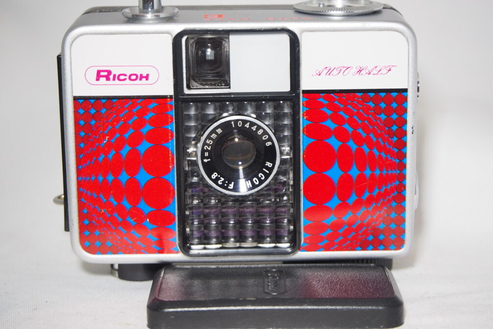 【分解整備済】リコーオートハーフ Eバルーン柄 モルト張替済 レンズキャップ付拍卖