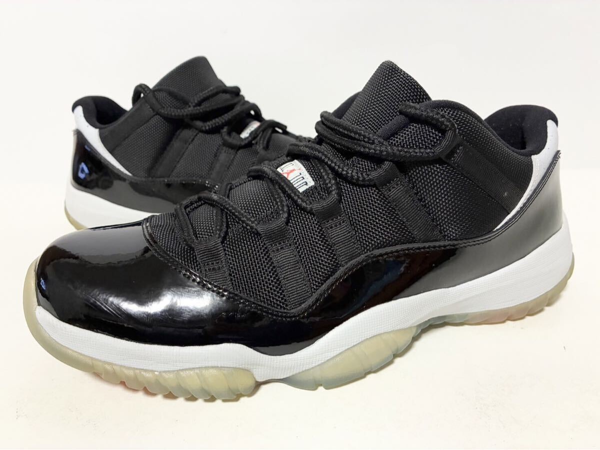 2014 美中古 NIKE AIR JORDAN 11 LOW BLACK INFRARED PLATINUM ナイキ エア ジョーダン ブラック インフラレッド 27.5cm US9.5 528895-023 拍卖