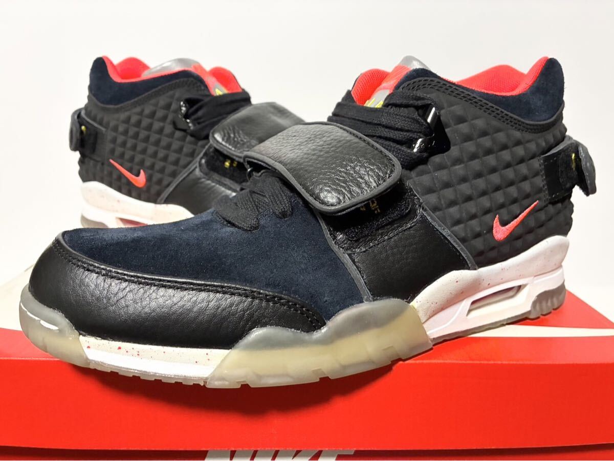 2015 国内新品 NIKE AIR TRAINER V CRUZ BLACK CRIMSON YELLOW ナイキ エア トレーナー クルーズ ブラック クリムゾン 27.5cm 821955-001拍卖