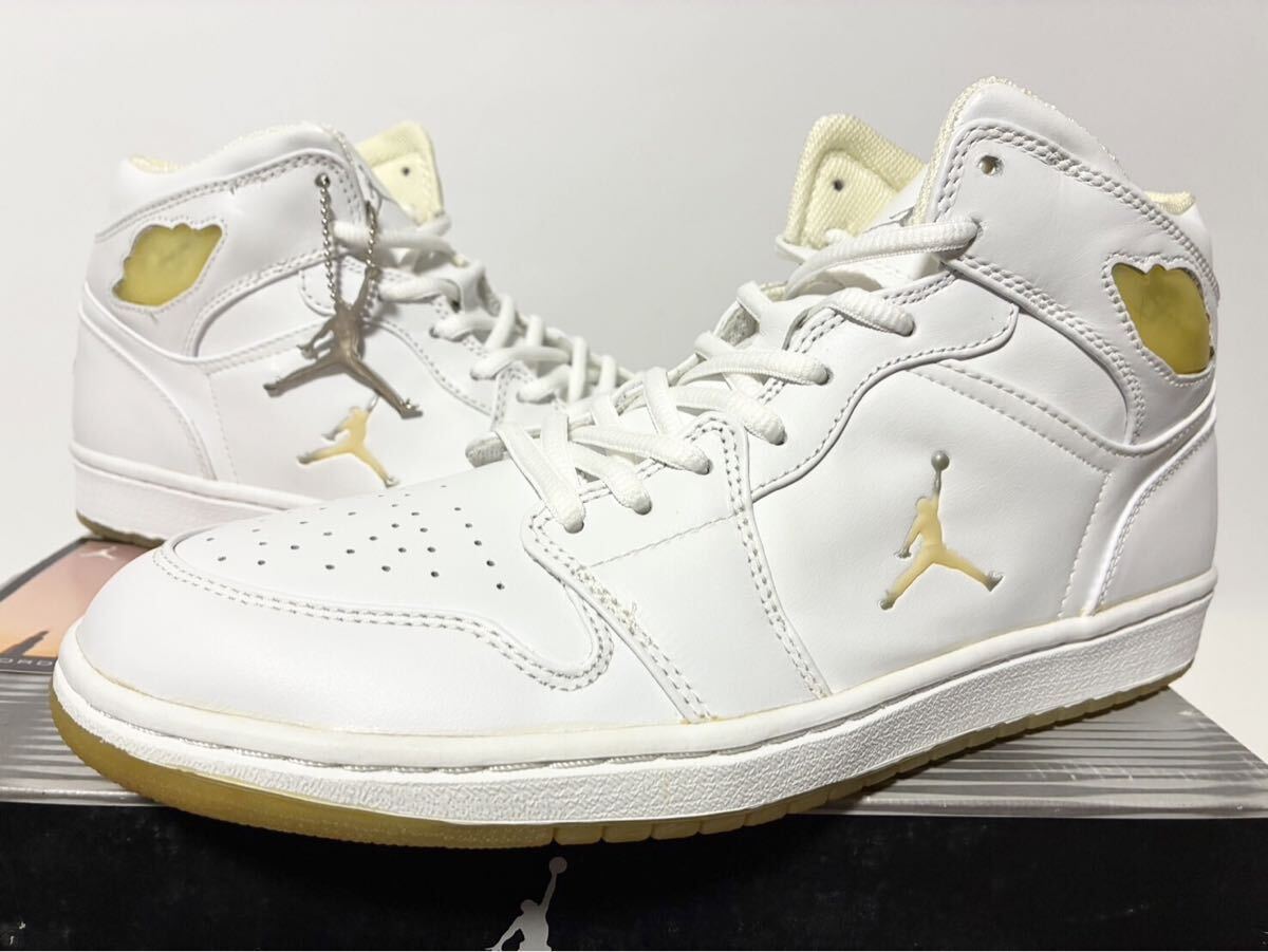 2002 新品箱付 NIKE AIR JORDAN 1 PLATINUM WHITE SILVER ナイキ エア ジョーダン プラチナム ホワイト シルバー 28cm US10 306000-101拍卖