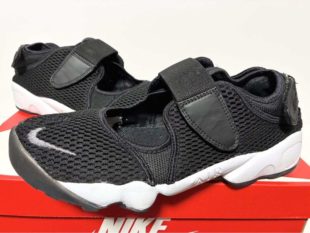 2018 美中古箱付 NIKE WMNS AIR RIFT BR BLACK WHITE GREY ナイキ エア リフト ブリーズ ブラック ホワイト グレー 黒 28cm 11 AH7740-100拍卖
