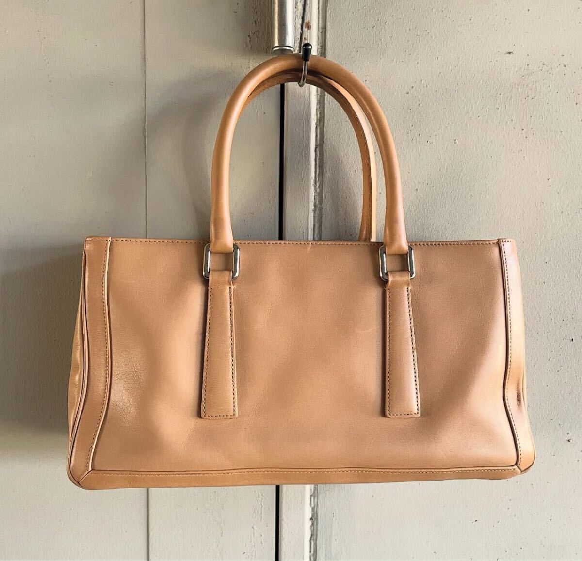COACH コーチ OLD COACH オールドコーチ トートバッグ ハンドバッグ レザー 本革 ベージュ No.L0P-9419拍卖