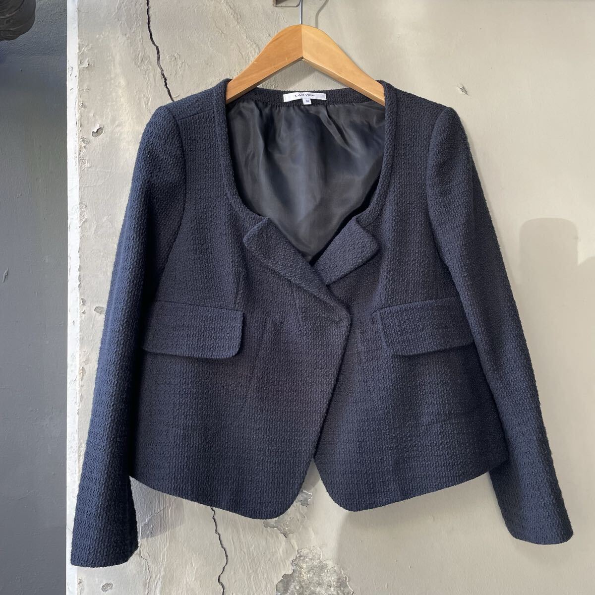 CARVEN カルヴェン ジャケット ネイビー 濃紺 フォーマル 上品 美品拍卖