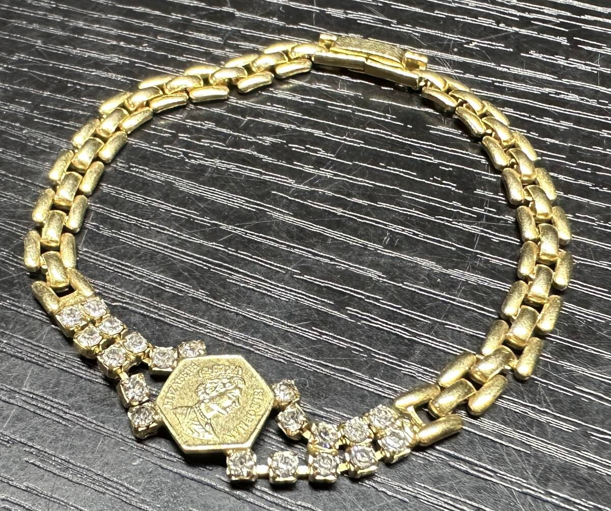 ELIZABETH ISLE OF MAN CREDIT SUISSE ブレスレット HJ アンクレット ラインストーン アクセサリー エリザベス SBA208拍卖