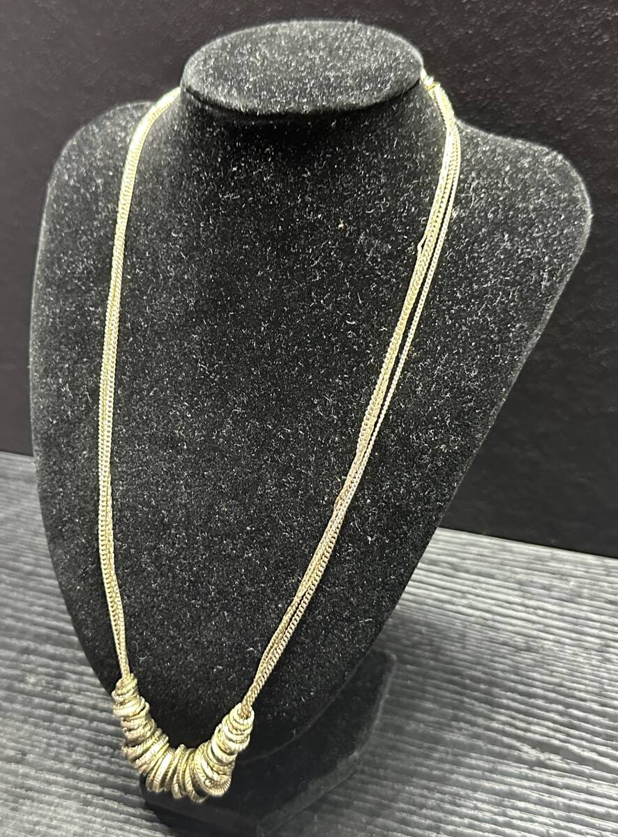 ネックレス 4連複数チェーン 複数リング RP 14887 ヴィンテージ アクセサリー BA277拍卖