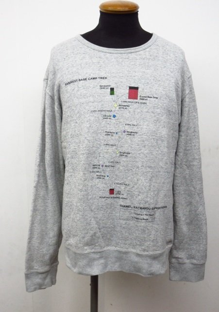 h5531 R.NEWBOLD/アールニューボールド/XLサイズ/コラボ MOUNTAINEQUIPMENT/プリント/エベレスト/登山コース拍卖