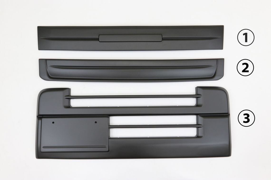 【要在庫確認】ボンネット グリル バンパー ガーニッシュ 3点セット スズキ エブリィ バン DA17V シルクロード (穴無しタイプ)拍卖