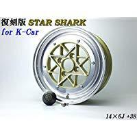 スターシャーク ゴールド 6J +38 PCD100-4H ハブ70.1パイ 4本SET 軽自動車 コーリンプロジェクト ホイール拍卖