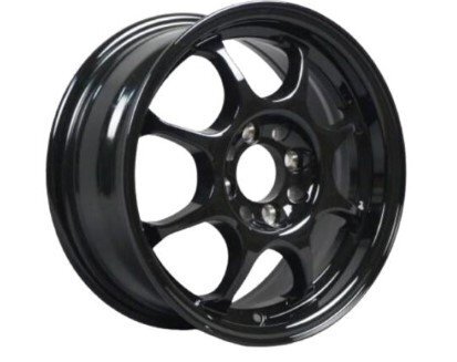 エムブロ スポーツ アルミホイール 4本SET 軽自動車 シエラ 14インチ オフセット +38 6J 100-4H ブラック 4本1台分 軽量ホイール 5kg/1本拍卖