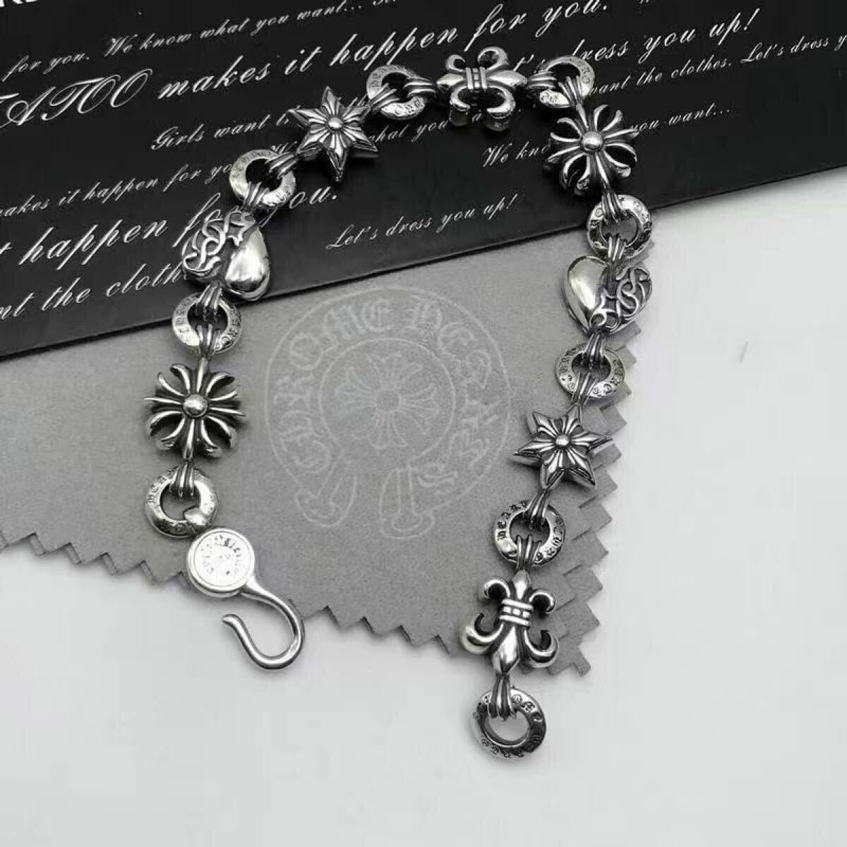 ブレスレット アクセサリー クロス サイズ自由調整拍卖