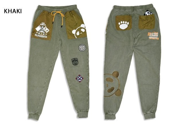 エアフォースパンダナイロン切替スウェットパンツ◆PANDIESTA JAPAN カーキ Mサイズ 595955 パンディエスタジャパン ミリタリー拍卖