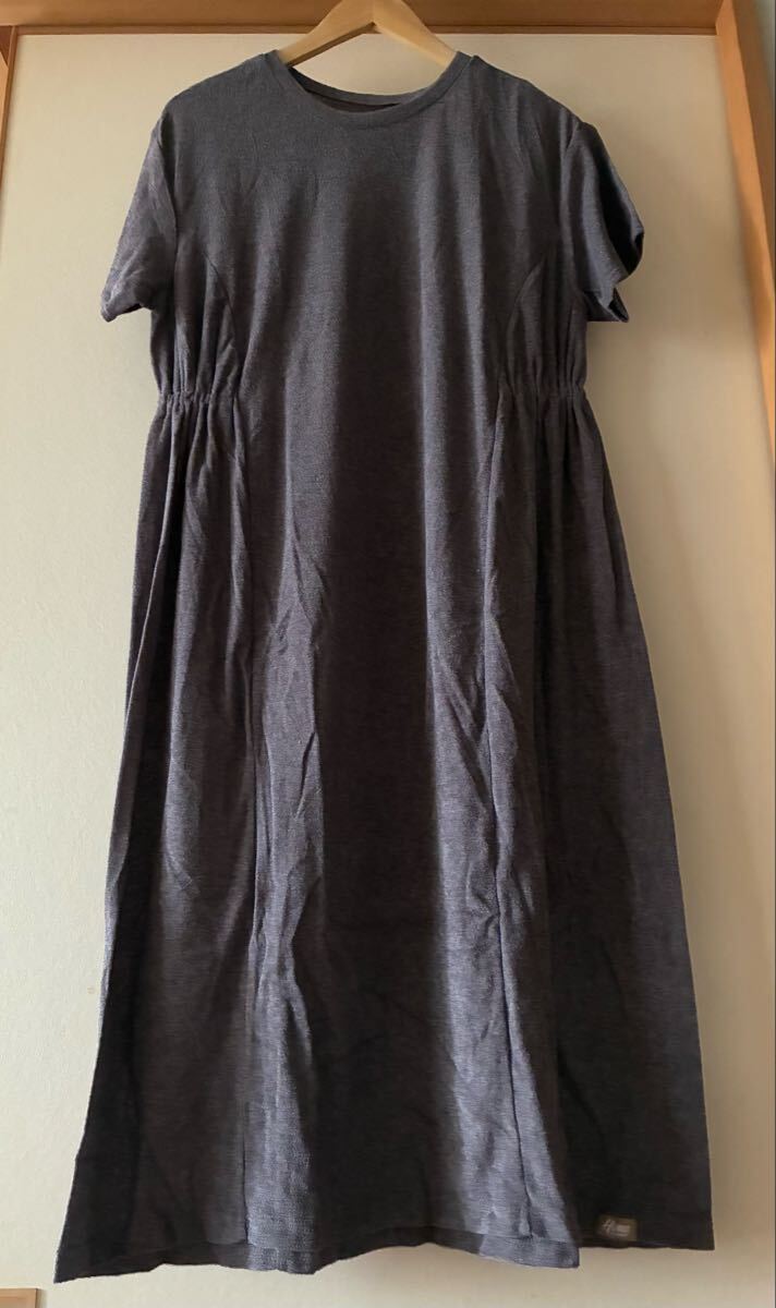 DHC★HOME byテンピュール★パイルサイドギャザー部屋着ワンピース拍卖