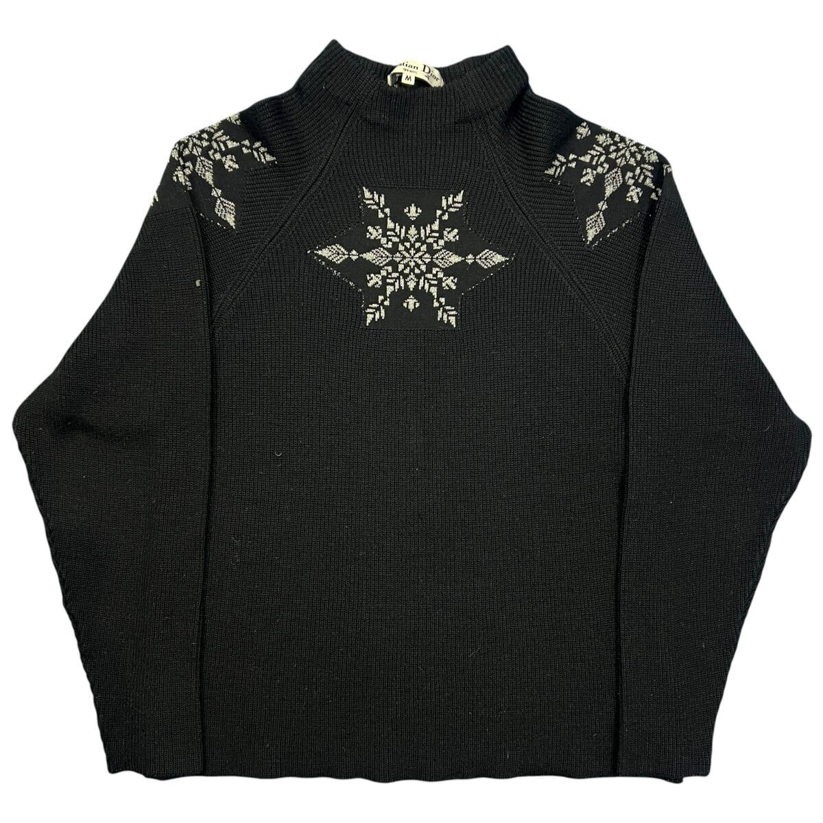 クリスチャンディオール スポーツライン ゴルフ ハイネック ノルディック ニットセーター Christian Dior Sports High Neck Nordic Knit拍卖