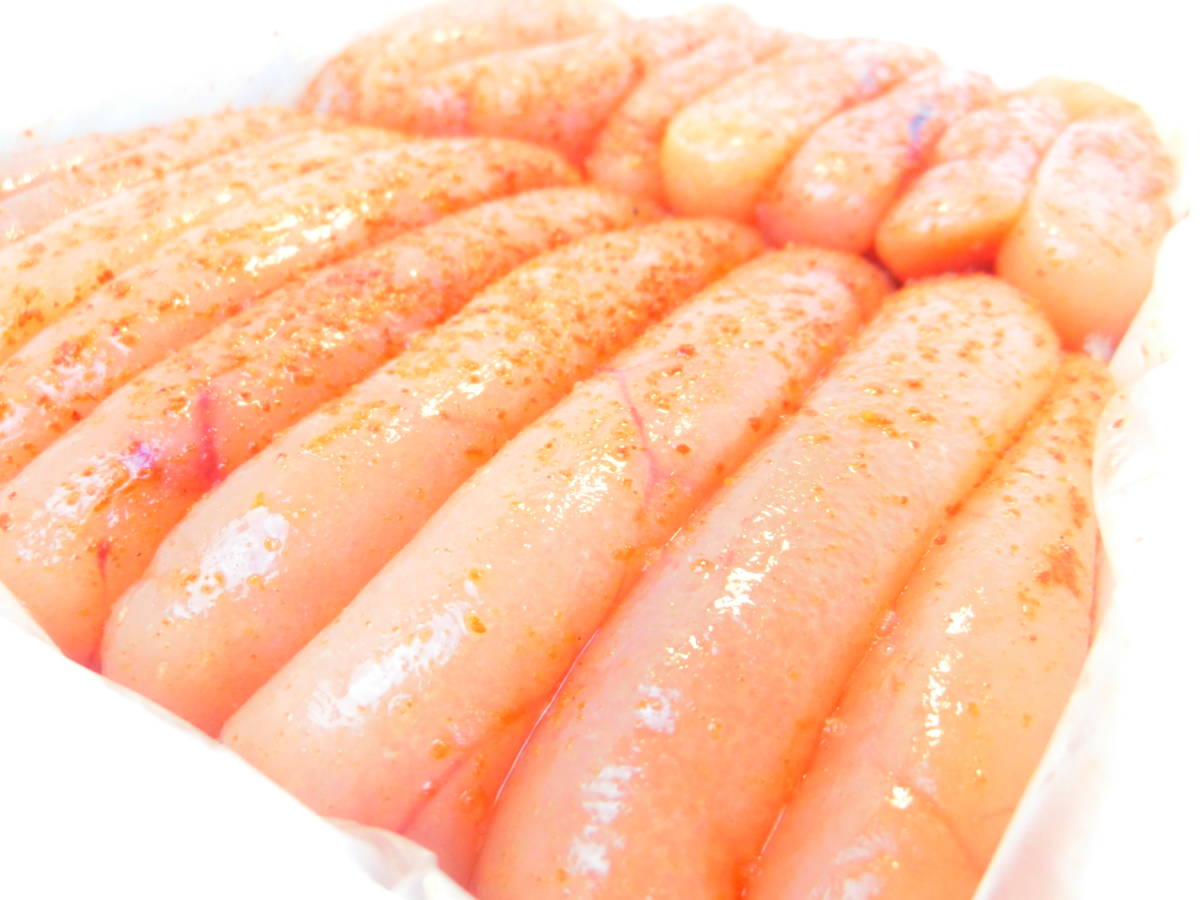 博多の有名ブランド 鮮鼓堂 無着色 1本物 辛子明太子【1kg】正規品 業務用 博多の味を思う存分ご堪能頂けます♪拍卖