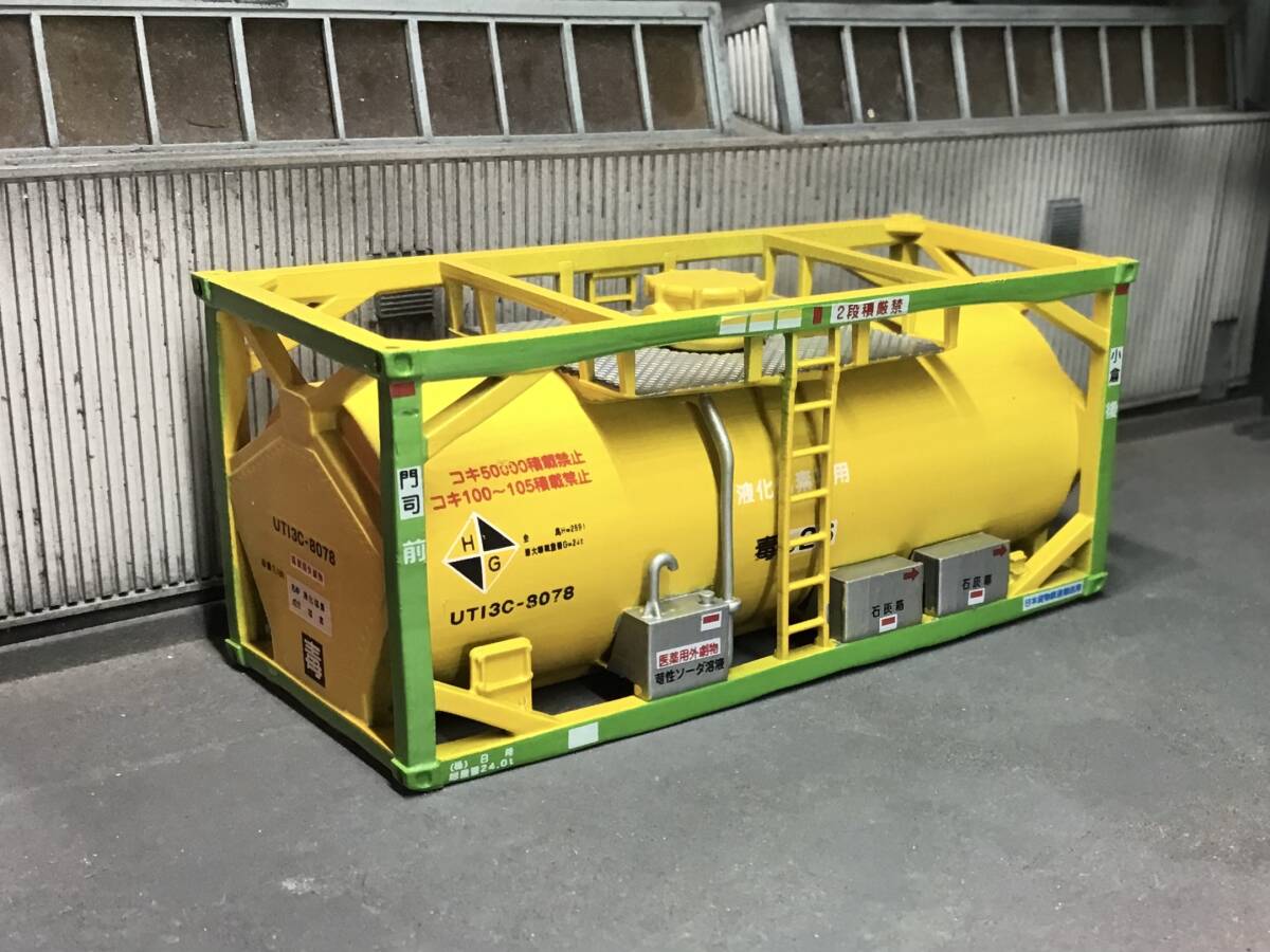 ☆ HO 完成品 UT13C液化塩素タンクコンテナ1個 1円スタート UT13C-8078拍卖