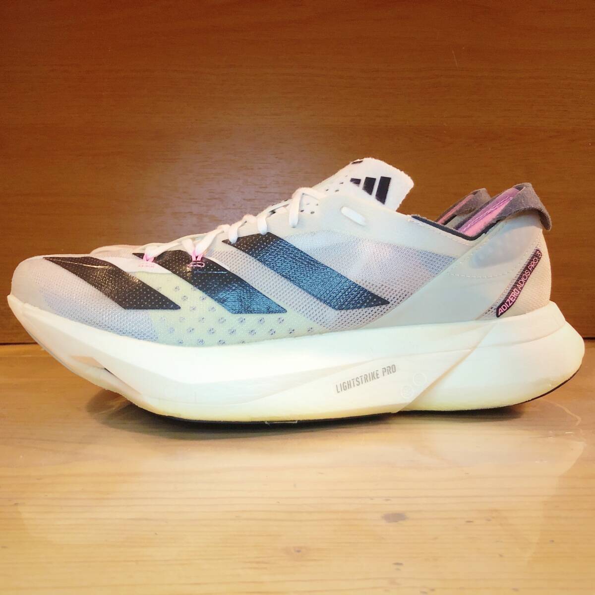 【美品/完売カラー・定価26,400円】Adidas/ Adizero Adios Pro 3/ 27.0 cm/ クリスタル・ホワイト/ アディダス アディオス プロ拍卖