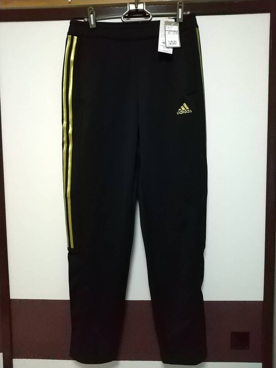 新品同様,未使用 アディダス ADDIDAS メンズ ジャージ 下 ボトムス 厚手 サイズM ブラック/ゴールド ライン 拍卖