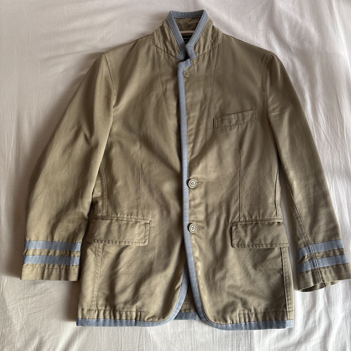 COMME des GARCONS HOMME PLUS 08ss ジャケット パイピング加工 テーラードジャケット スタンドカラー レイヤード コムデギャルソン 拍卖