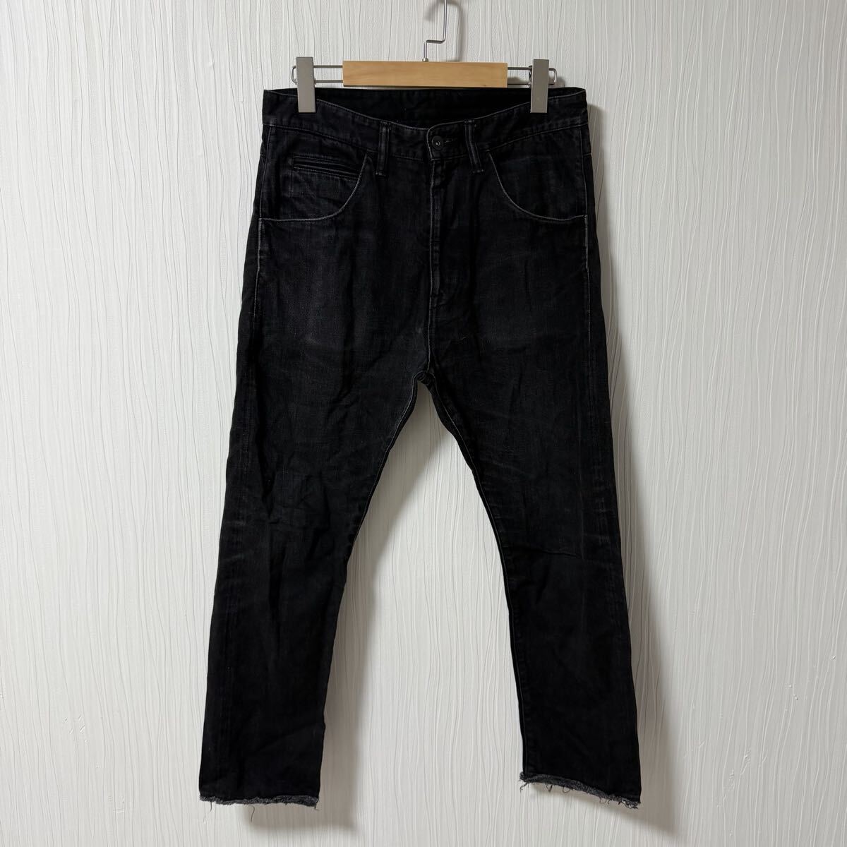 bukht ブフト ブラックデニムパンツ メンズ サイズ1(M) デニム 日本製 B-31804 デニムパンツ ジーパン a1346拍卖