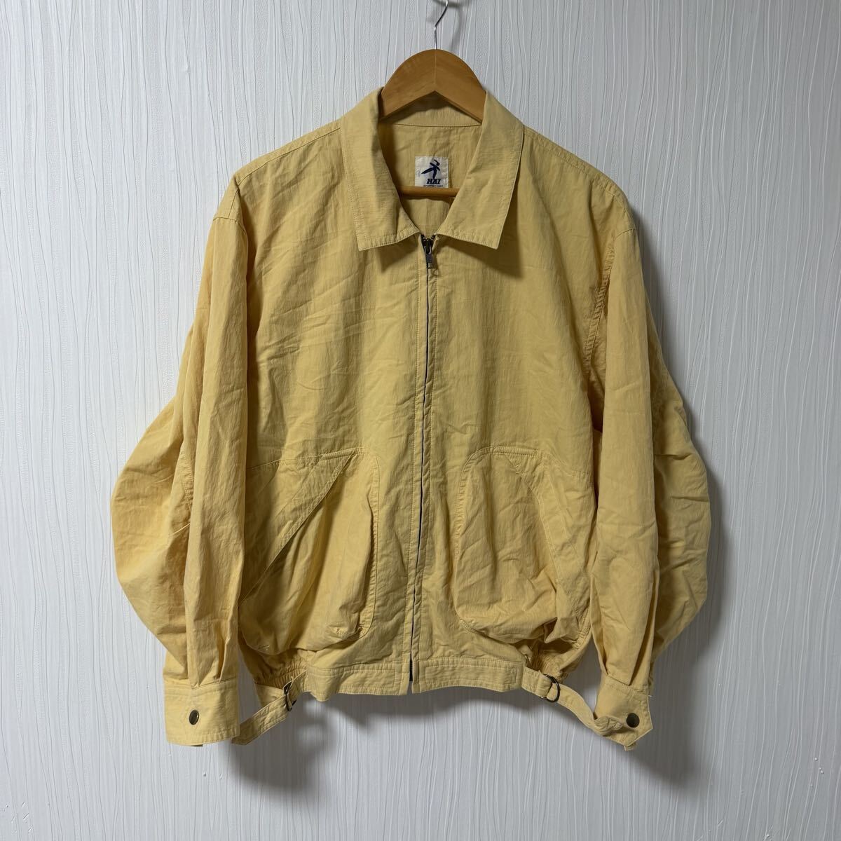 HAI SPORTING GEAR ハイ ジップアップジャケット バッグプリント イエロー メンズ サイズL イッセイミヤケ ブルゾン a1356拍卖