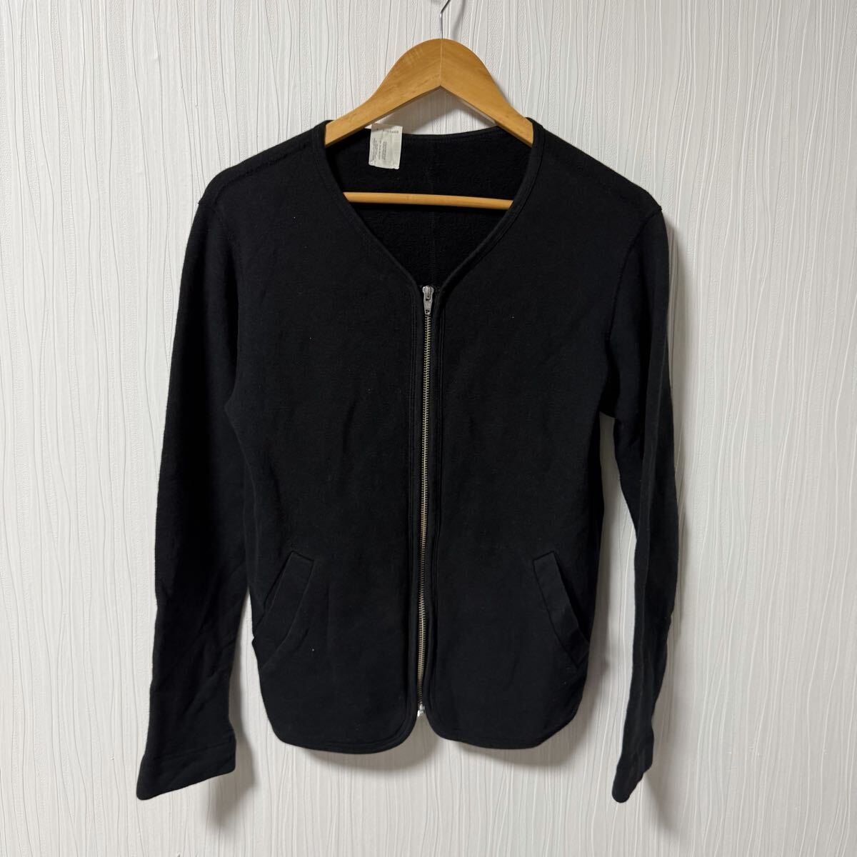 N.HOOLYWOOD エヌハリウッド スウェット ジップアップカーディガン ブラック メンズ サイズ36 49pieces a1360拍卖