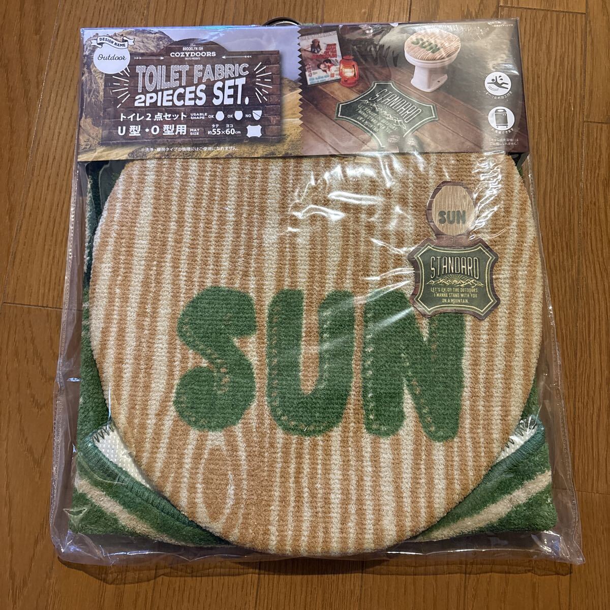 未使用 Cozydoors トイレ 普通フタカバー&トイレマット ( トイレ フタカバー トイレマット おしゃれ ふたカバー)拍卖