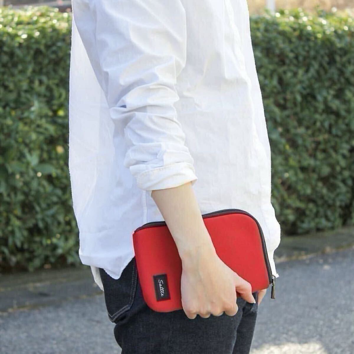 新品 大特価 SALE ショルダーポーチ 2way お財布 スマホケース コンパクト ショルダーバッグ レッド拍卖