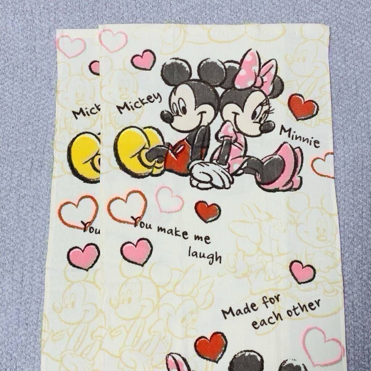 フェイスタオル 33×75 タオル 2枚 ミッキー ミニー拍卖