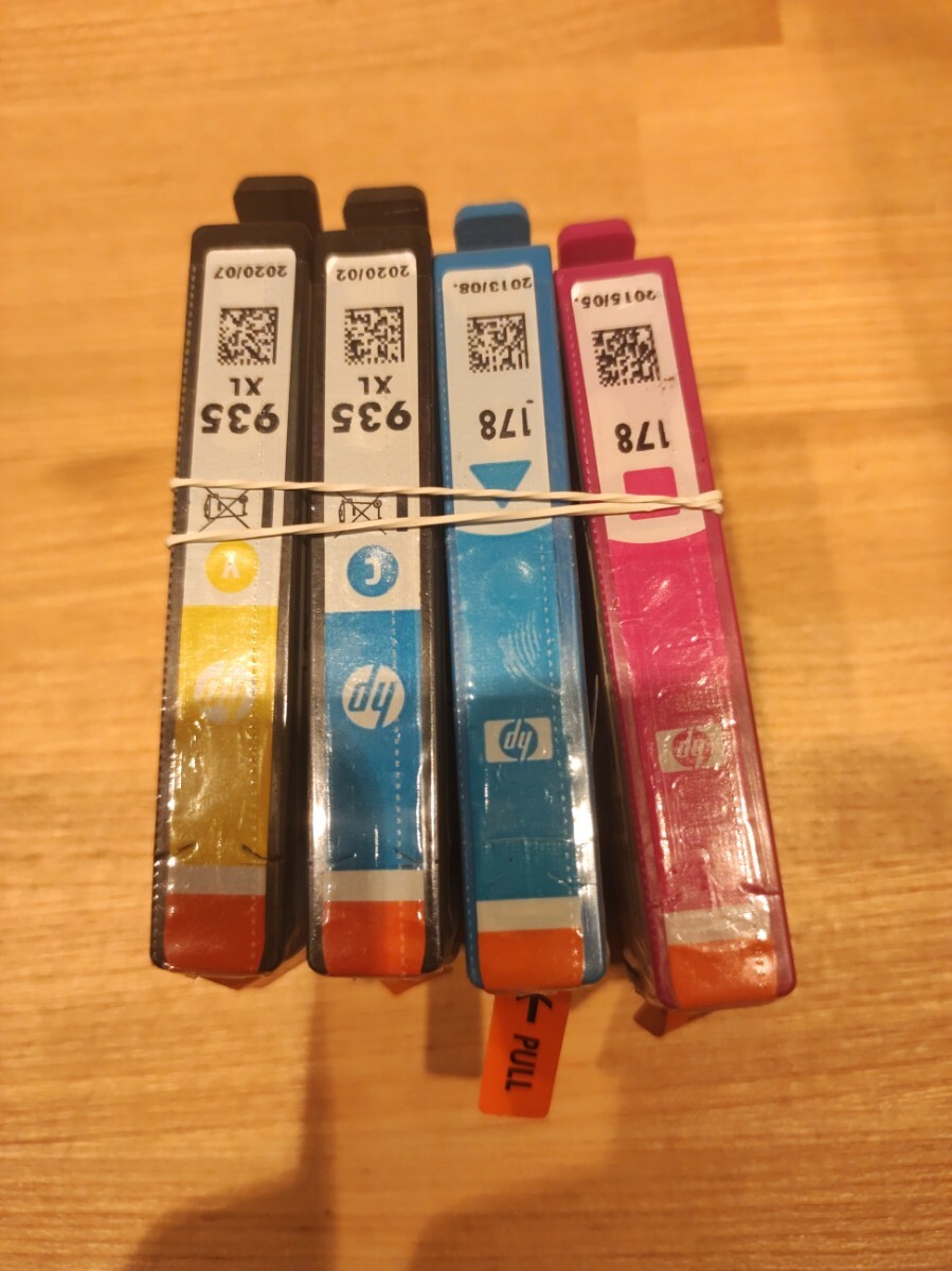 上質 HP 純正インク 935XL 178 4本セット 未使用保管品 プリンタ用 お得セット 送料無料拍卖